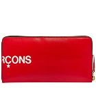 Comme des Garçons SA0110HL Huge Logo Wallet in Red
