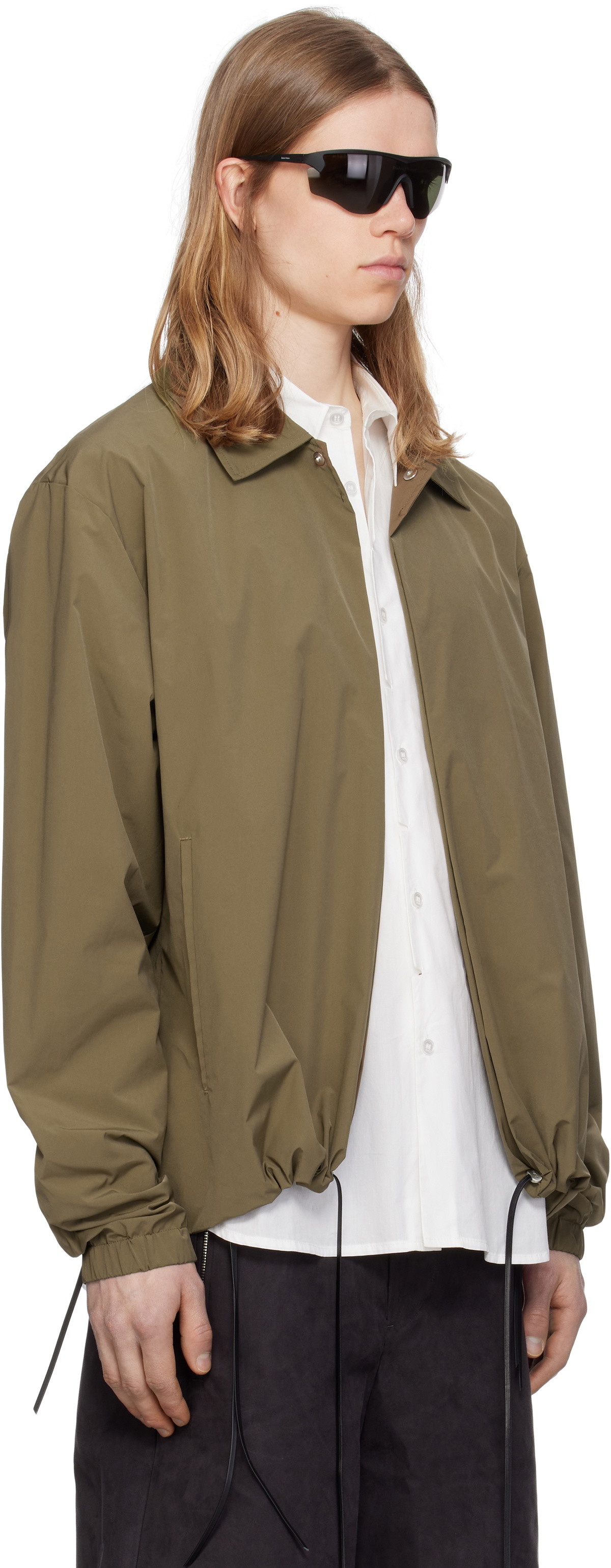 POST ARCHIVE FACTION (PAF) Khaki 8.0 Right Coach Jacket Post
