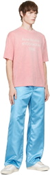Acne Studios Blue Satin Trousers