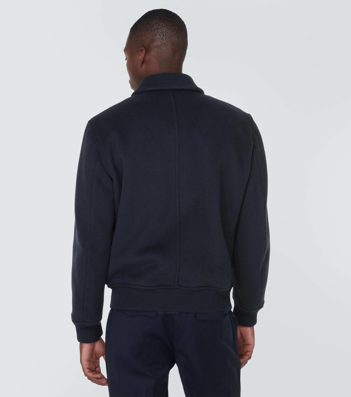 Kiton Wool and cashmere blouson jacket