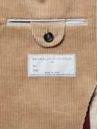 Brunello Cucinelli - Cotton-Blend Corduroy Suit Jacket - Brown
