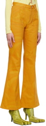 AVAVAV Yellow Flared Mom Jeans