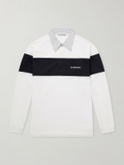 Acne Studios - Logo-Embroidered Cotton-Jersey Polo Shirt - White