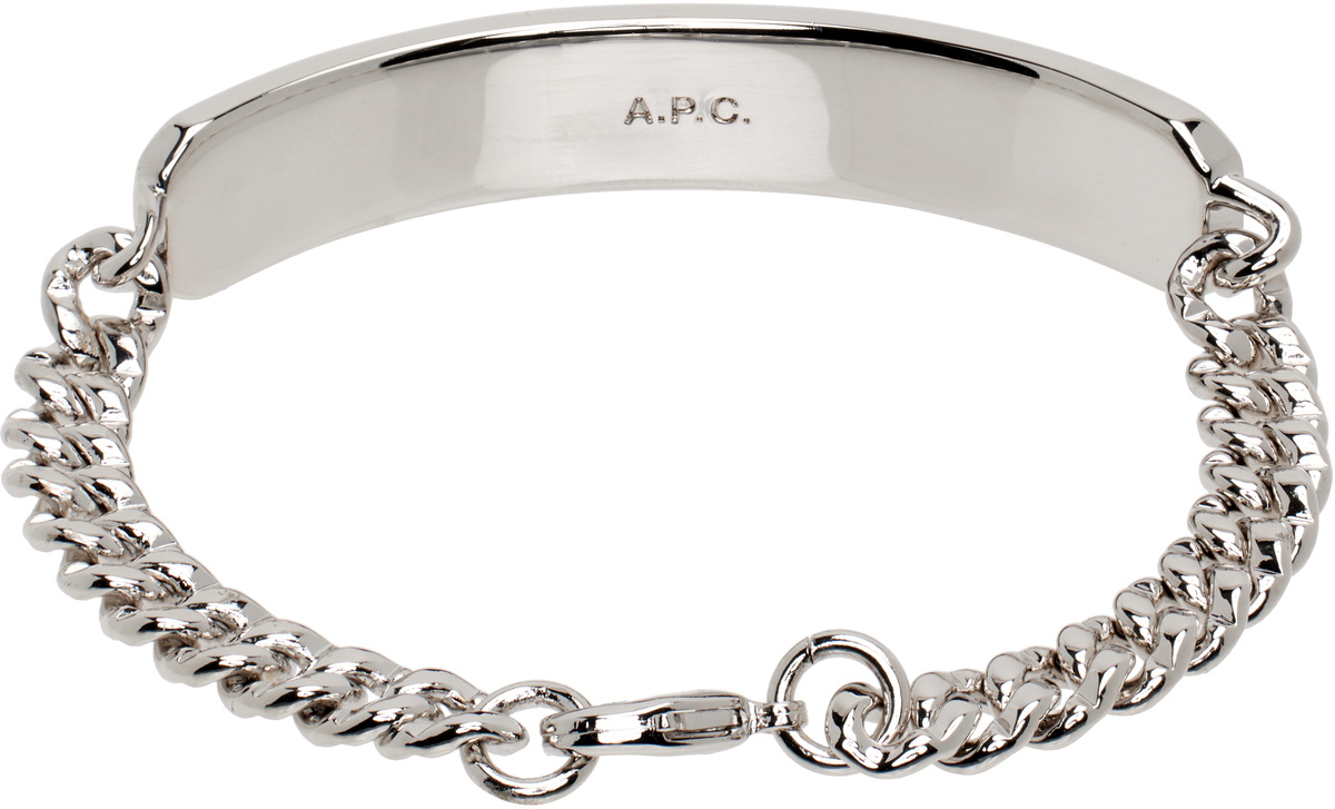 A.P.C. Silver Darwin Chain Bracelet