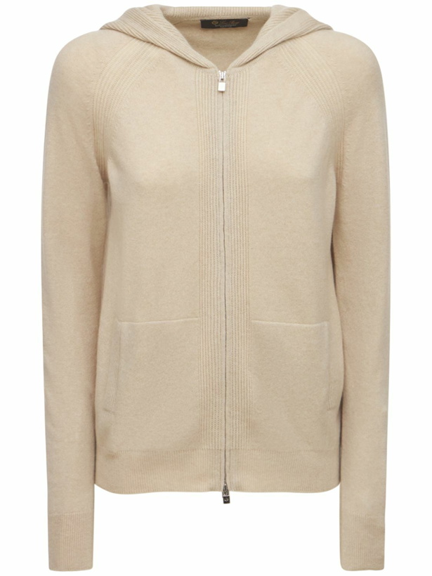 Photo: LORO PIANA - Baby Cashmere Knit Merano Zip-up Hoodie