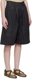 Collina Strada Black Catchfly Shorts