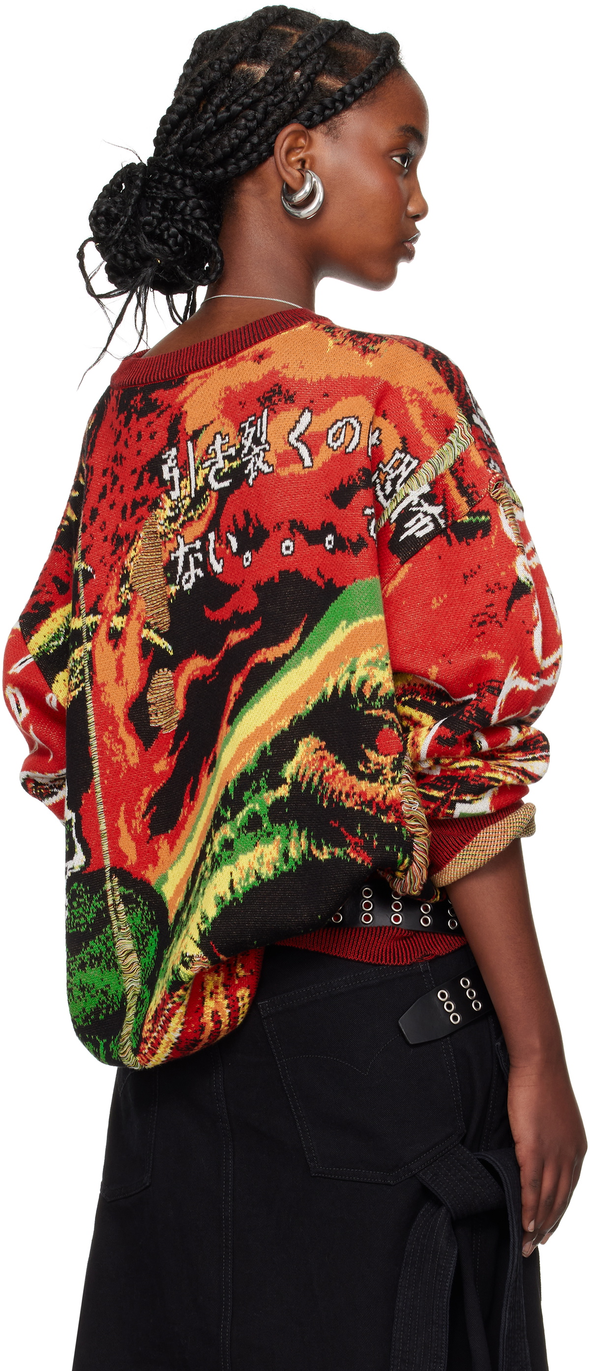 LU'U DAN Multicolor Misfit Jacquard Sweater LU'U DAN
