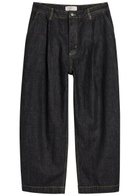 Studio Nicholson Single Pleat Wide-leg Jeans Black