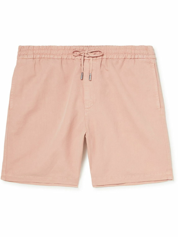 Photo: Mr P. - Cotton and Linen-Blend Twill Drawstring Shorts - Pink