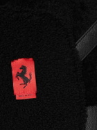 FERRARI - Leather Shearling Jacket W/ Collar