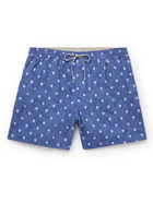 LORO PIANA - Mid-Length Printed Swim Shorts - Blue - L