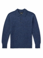 Howlin' - Ghost Pressure Brushed-Wool Polo Shirt - Blue
