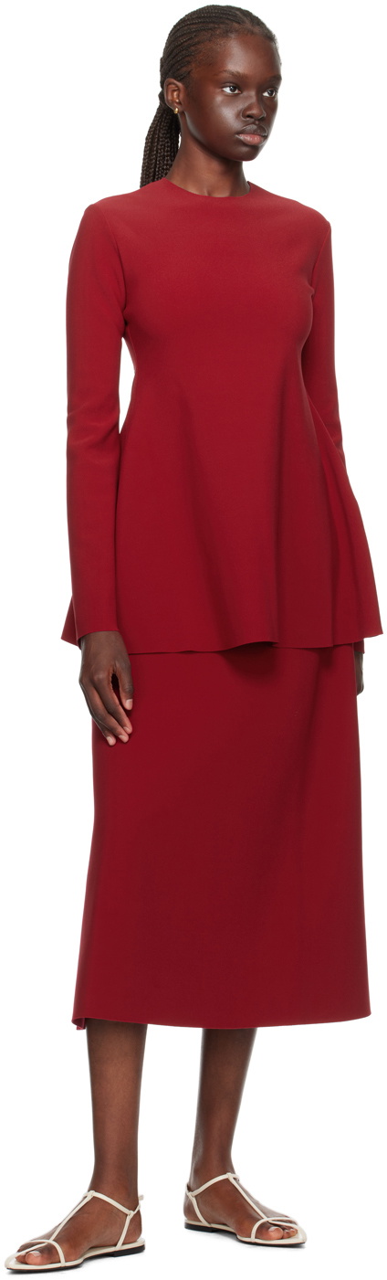 トップス Birrot lay2 hourglass blouse Birrot Red Lay2 Hourglass Blouse Birrot