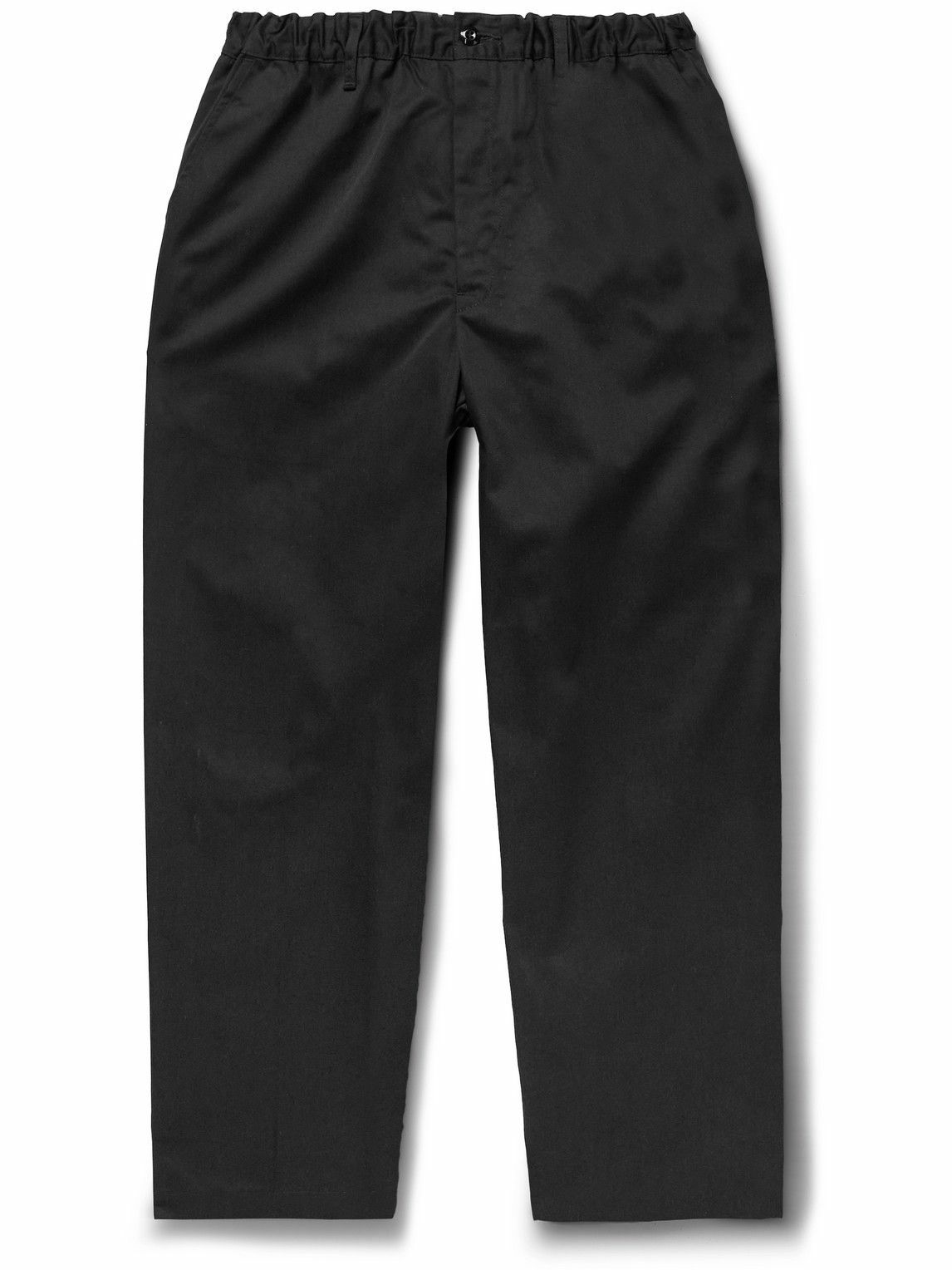 Danton - Straight-Leg Pleated Twill Trousers - Black Danton