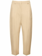 STELLA MCCARTNEY - Iconic Pleated Satin Cropped Pants