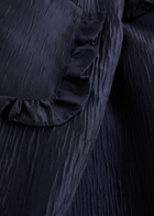 Sister Jane Pointe Straight-leg Taffeta Trousers Navy