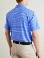 Peter Millar - Drum Striped Tech-Jersey Golf Polo Shirt - Blue