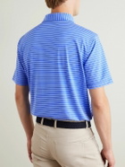 Peter Millar - Drum Striped Tech-Jersey Golf Polo Shirt - Blue