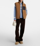 Miu Miu Shearling-lined suede ankle boots