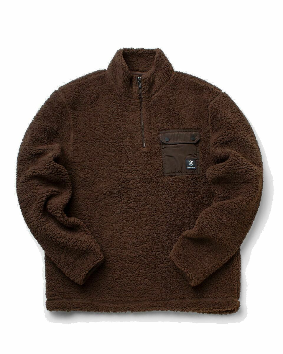 Photo: Daily Paper Nedeemo Sweater Brown - Mens - Half Zips