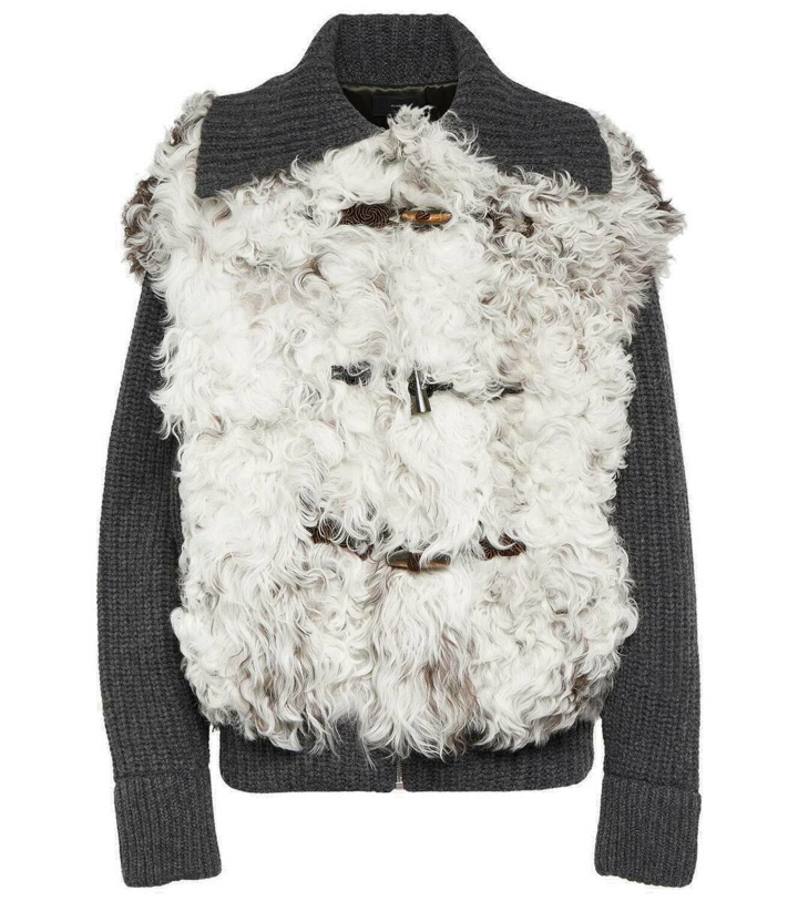 Photo: Alanui The Big Chill shearling and wool jacket