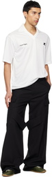 Courrèges Black Utility Chaps Cotton Trousers