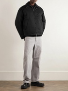 Bottega Veneta - Intrecciato Leather-Trimmed Matte-Shell Down Jacket - Black
