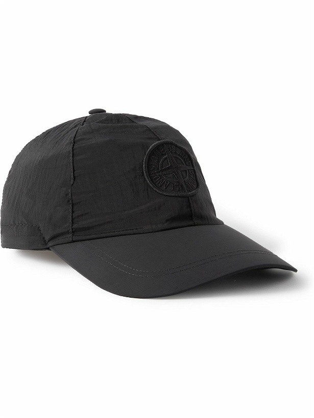 Photo: Stone Island - Logo-Appliquéd ECONYL® Baseball Cap - Black