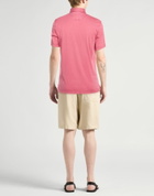 Fedeli Mens Polo shirt in Salmon pink