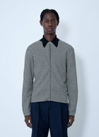 Jil Sander Houndstooth Zip-Up Shirt
