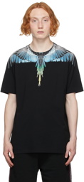 Marcelo Burlon County of Milan Black & Blue Wings T-Shirt