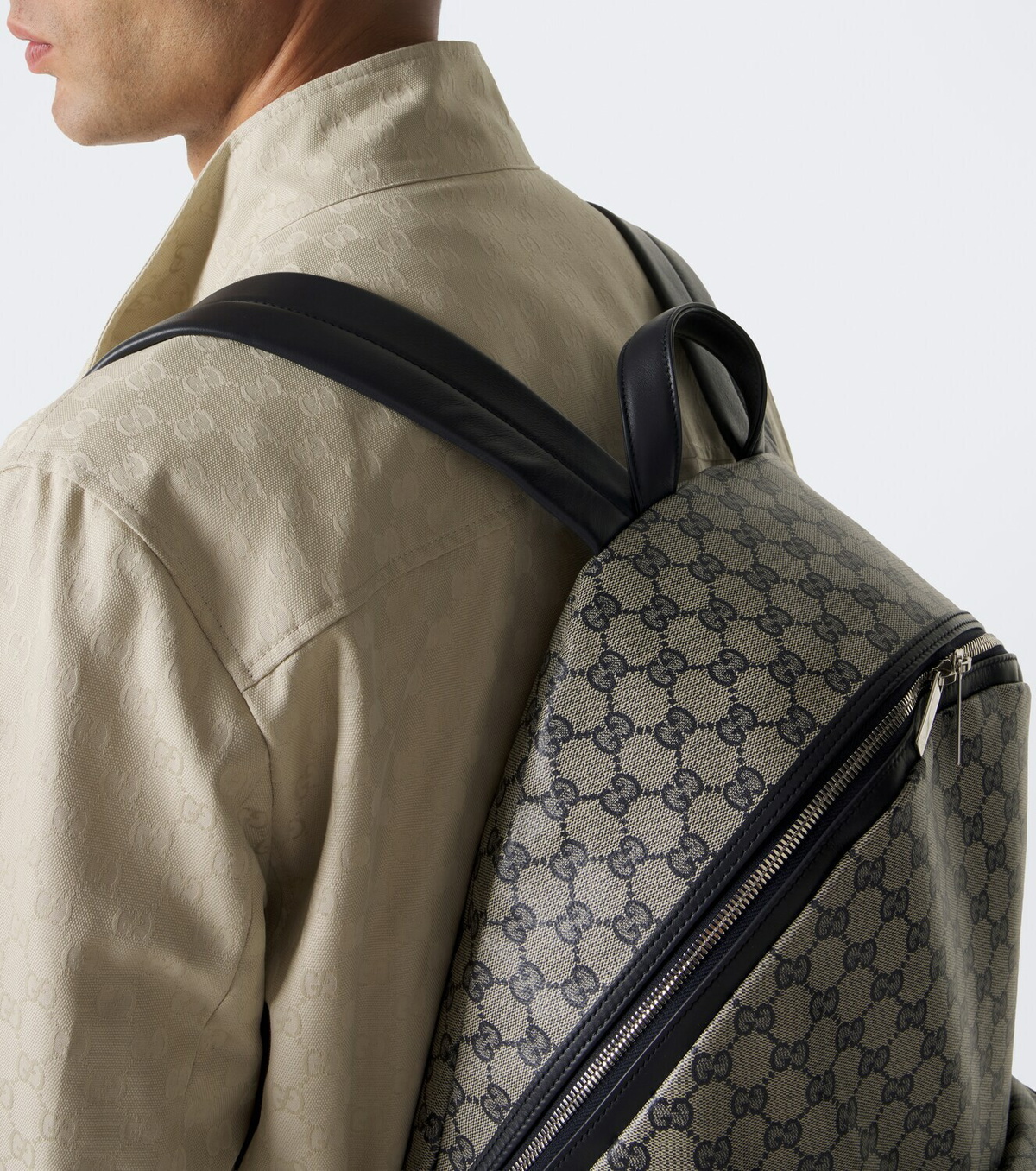 Gucci Gucci Essence Classic Medium GG Canvas backpack