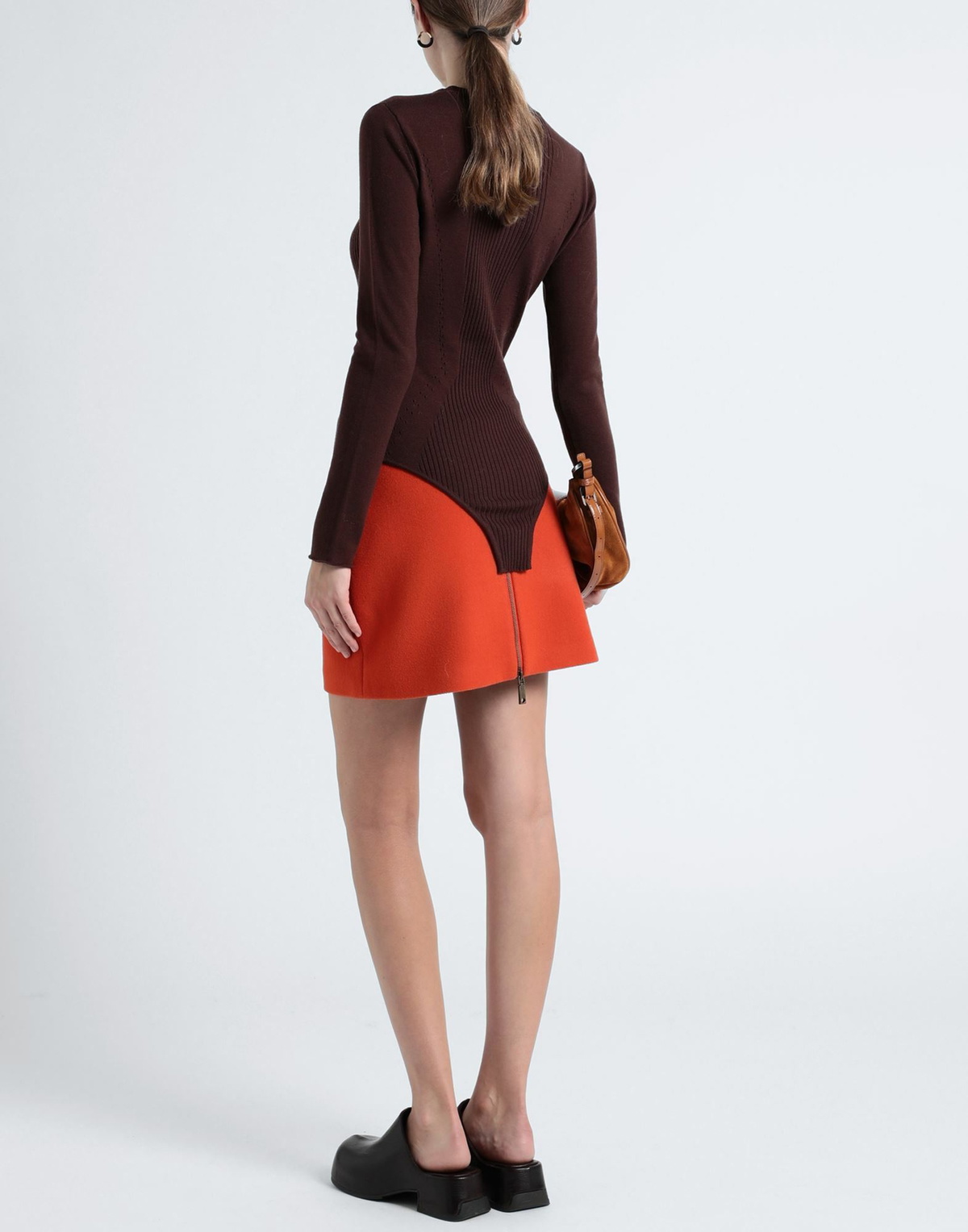 Marco Rambaldi Womens Sweater Chocolate in Brown