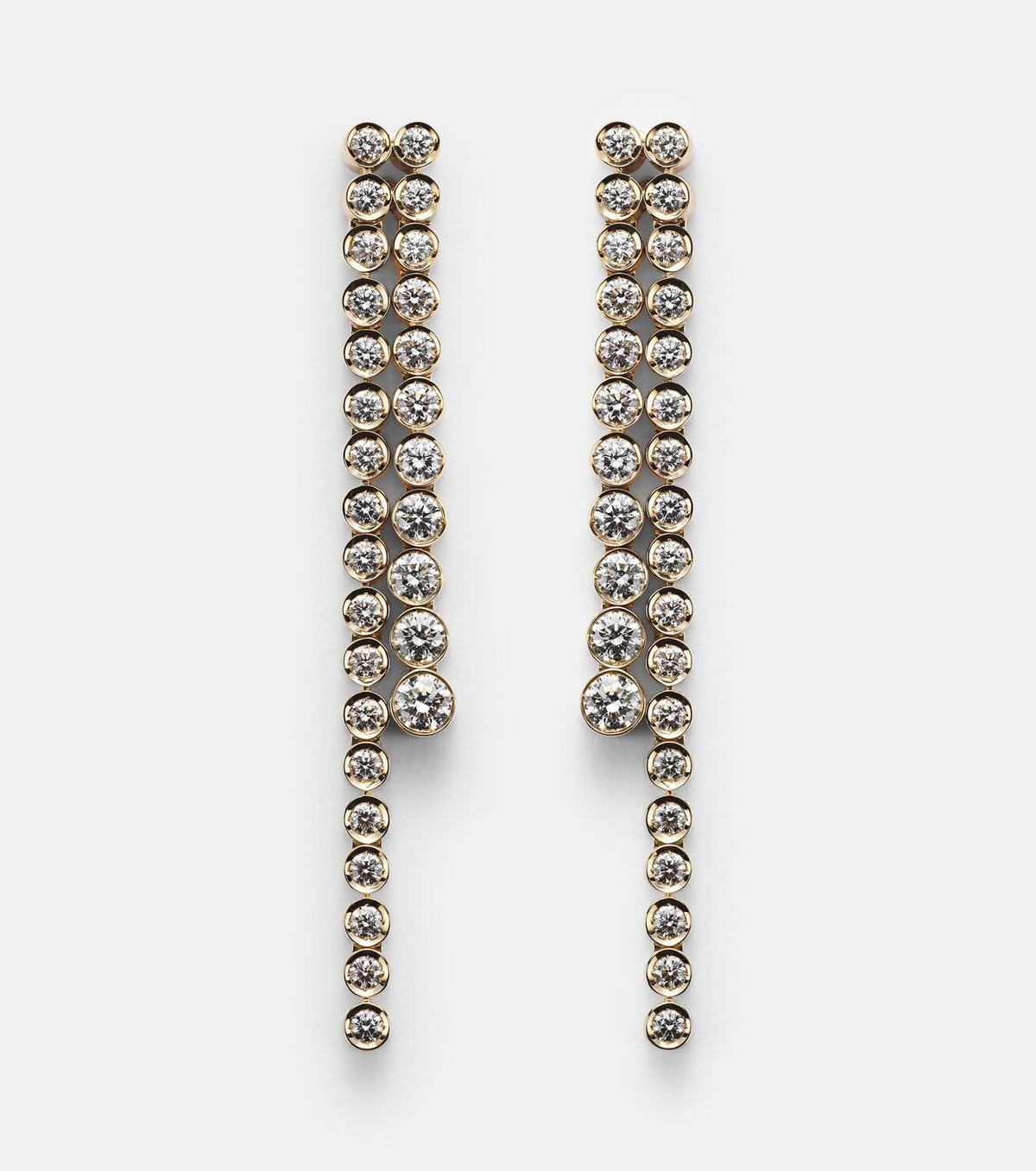Sophie Bille Brahe La Danse 18kt gold earrings with diamonds
