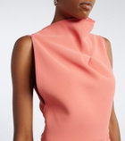Maticevski Lash draped asymmetric midi dress