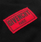 Givenchy - Appliquéd Distressed Cotton-Blend Jersey Sweatshirt - Black