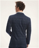 Brooks Brothers Men's Regent Reguar-Fit Italian Knit Windowpane Sport Coat | Navy/Brown