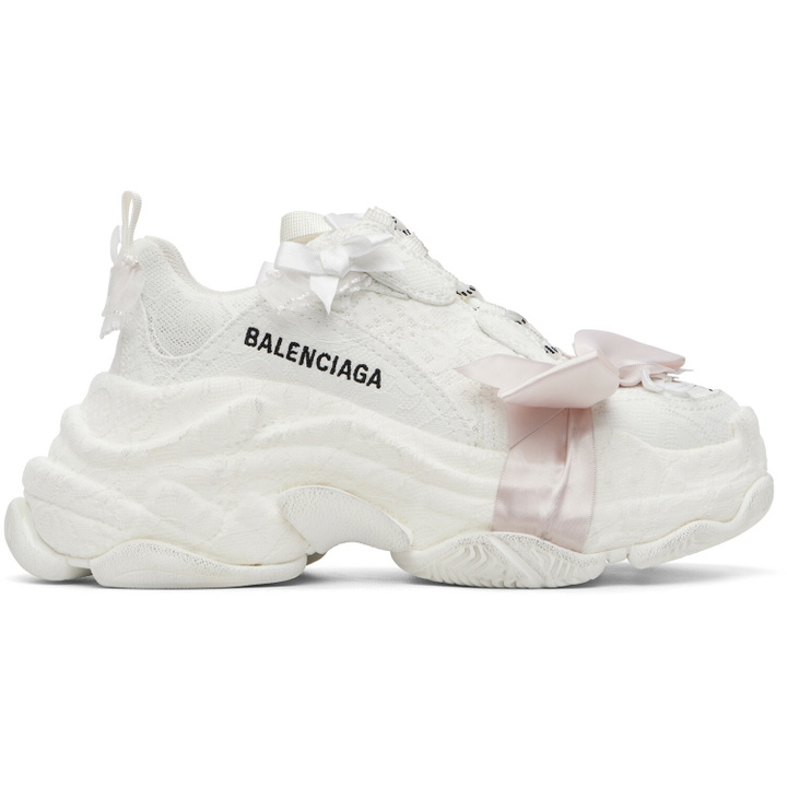 Photo: Balenciaga White Triple S Sneakers
