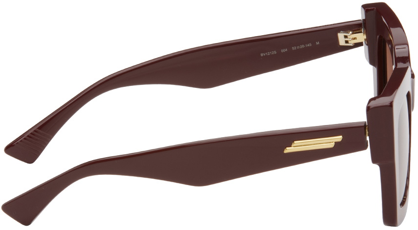 Bottega Veneta Burgundy Square Sunglasses Bottega Veneta display picture 1