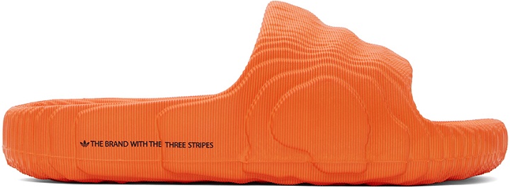 Photo: adidas Originals Orange Adilette 22 Slides