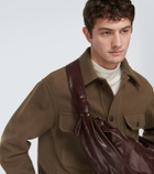 Lemaire Croissant Large leather shoulder bag
