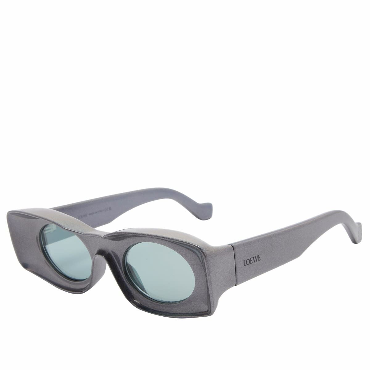 Loewe Eyewear Loewe Paula's Ibiza Sunglasses in Black/Blue Mirror