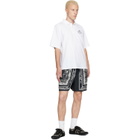 BALMAIN White Printed 'Balmain Vine' Polo
