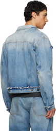 Maison Margiela Blue Caban Denim Jacket