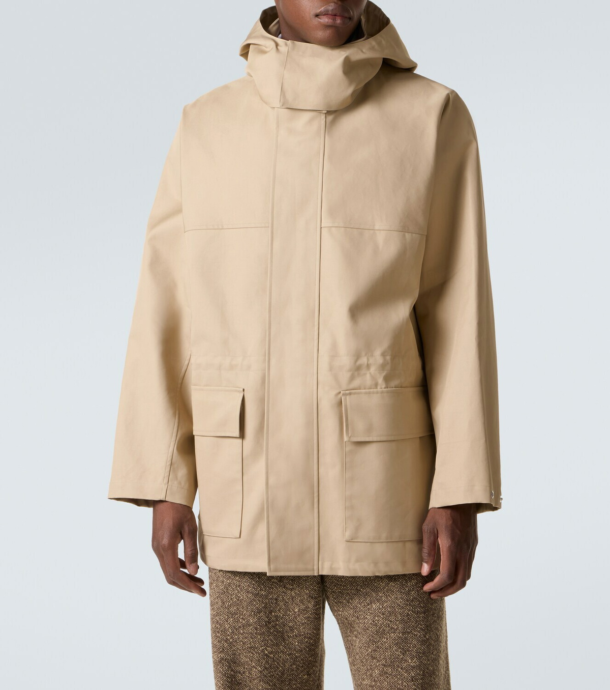 Auralee Hooded cotton gabardine jacket Auralee