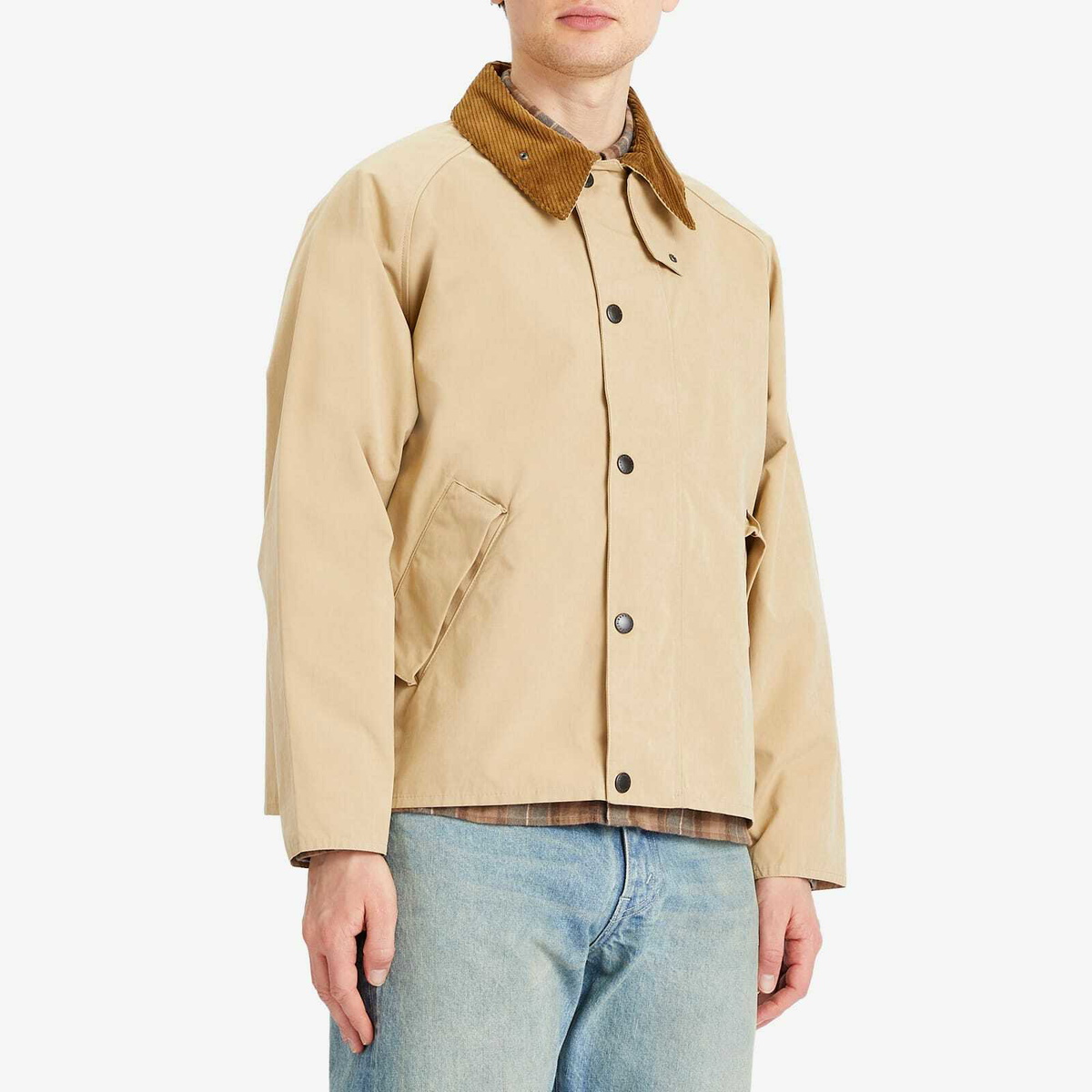 Barbour Men's OS Transporter Casual Jacket in Stone Barbour