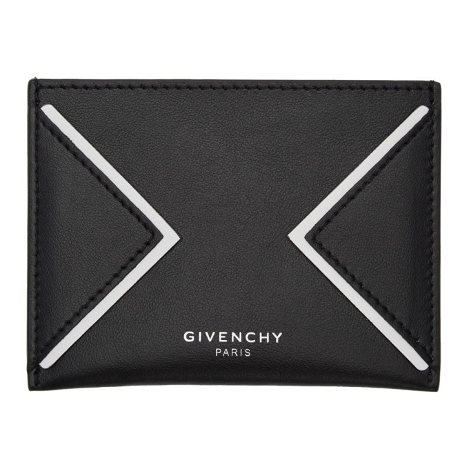 Photo: Givenchy Black and White V Lines Card Holder