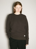 Saint Laurent Logo Patch Fleece Sweatshirt