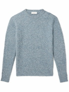 Officine Générale - Marco Ribbed Wool-Blend Sweater - Blue