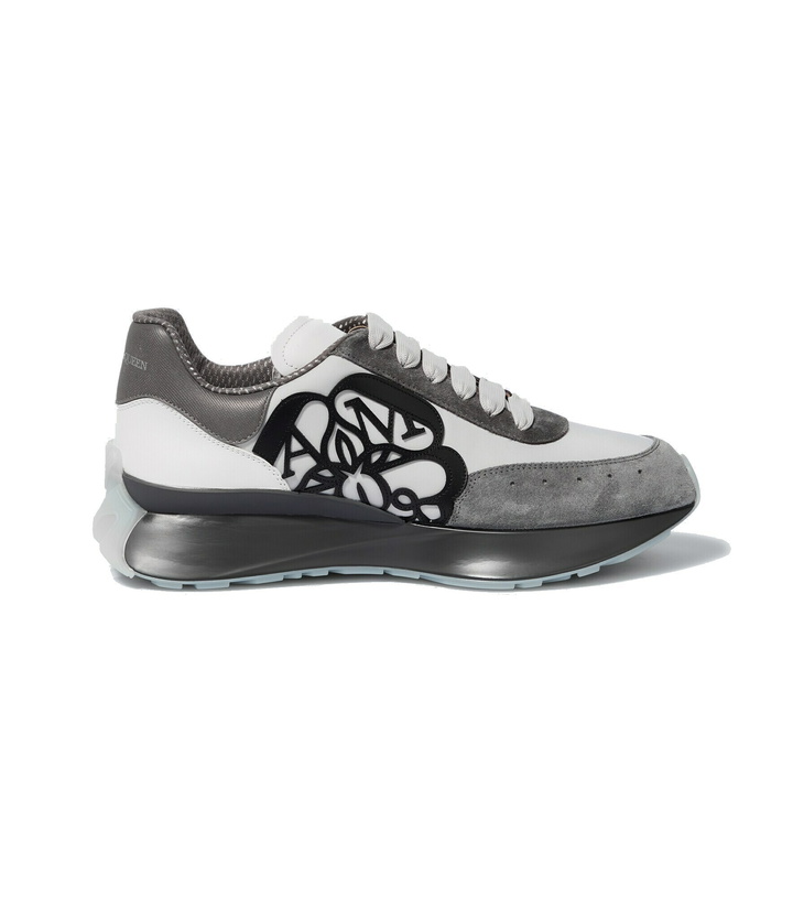 Photo: Alexander McQueen - Sprint-Runner logo leather sneakers